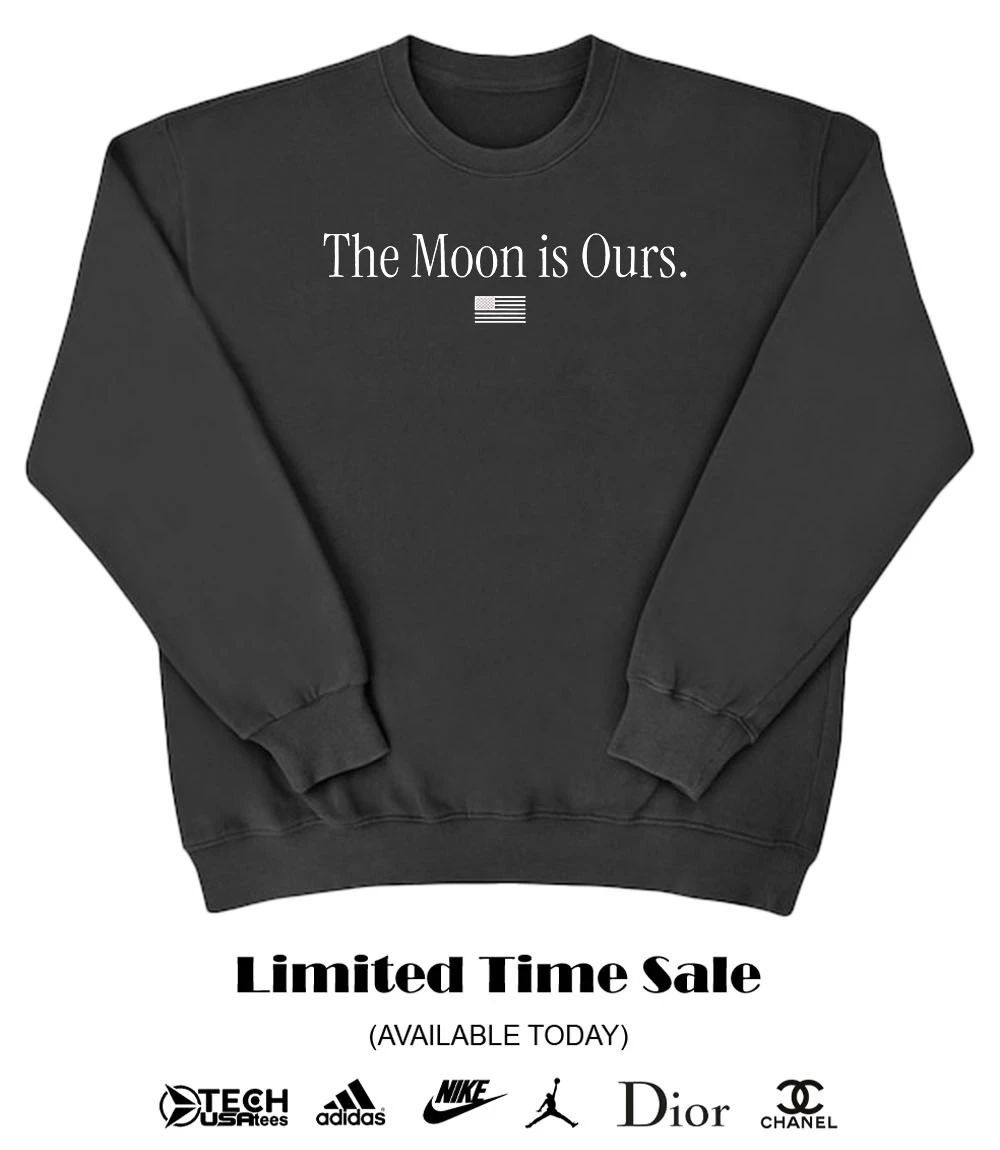 The Moon is Ours flag shirt