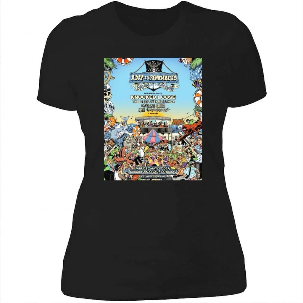 A Day To Remember Big Ole Boat Show 2026 Event Poster With Knocked Loose And The Devil Wears Prada On April 28 May 2 2027 Shirt