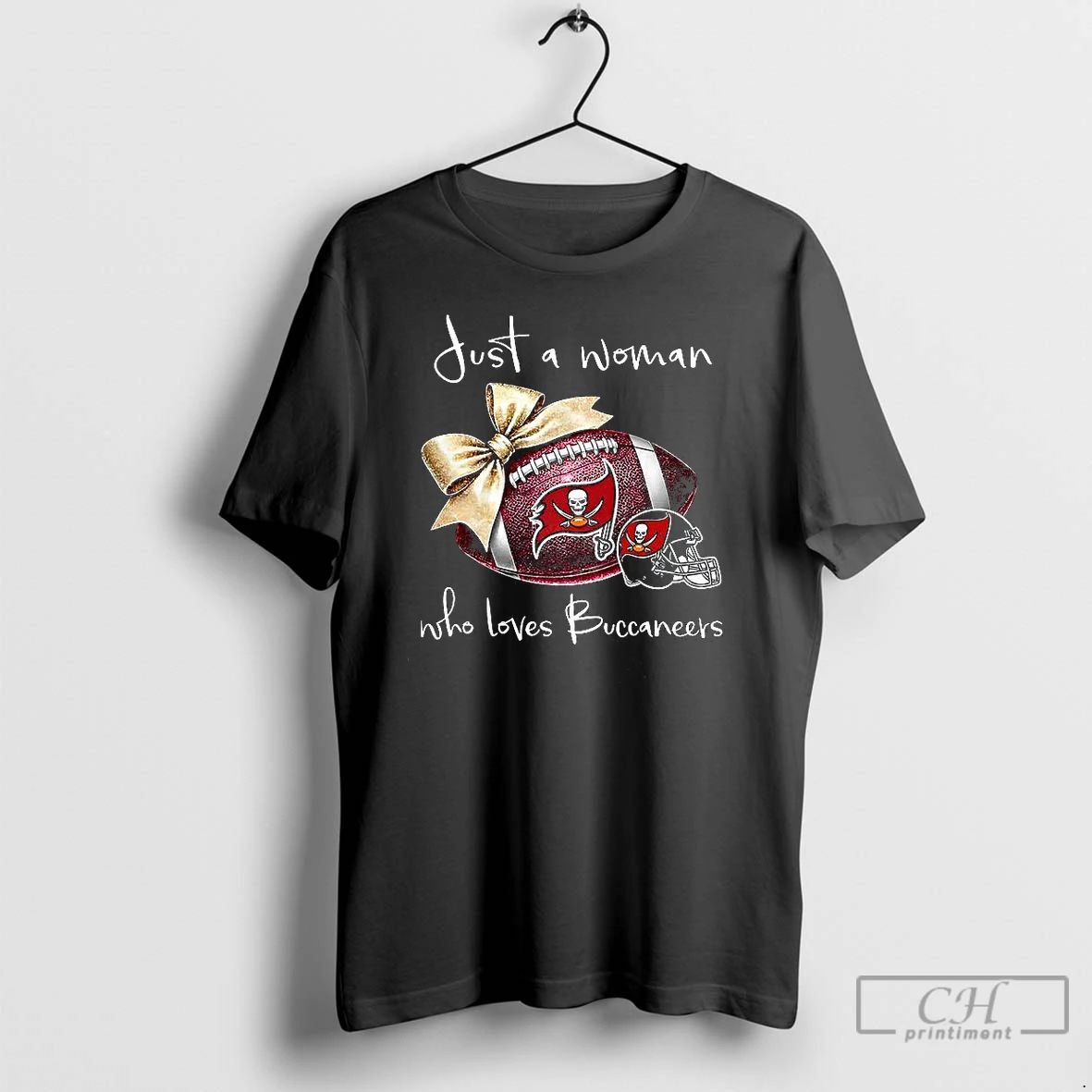 Classic Tampa Bay Buccaneers Just A Woman Who Loves Buccaneers Football T Shirts