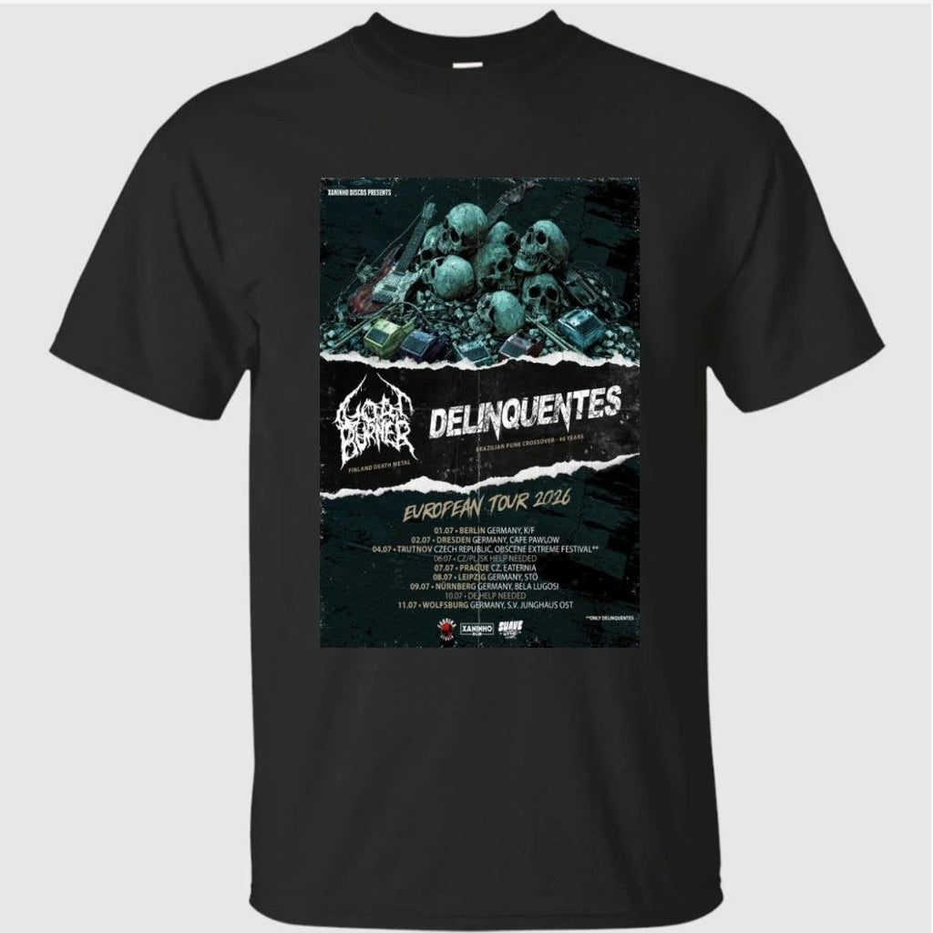 Delinquentes European Tour 2026 New Poster Shirt