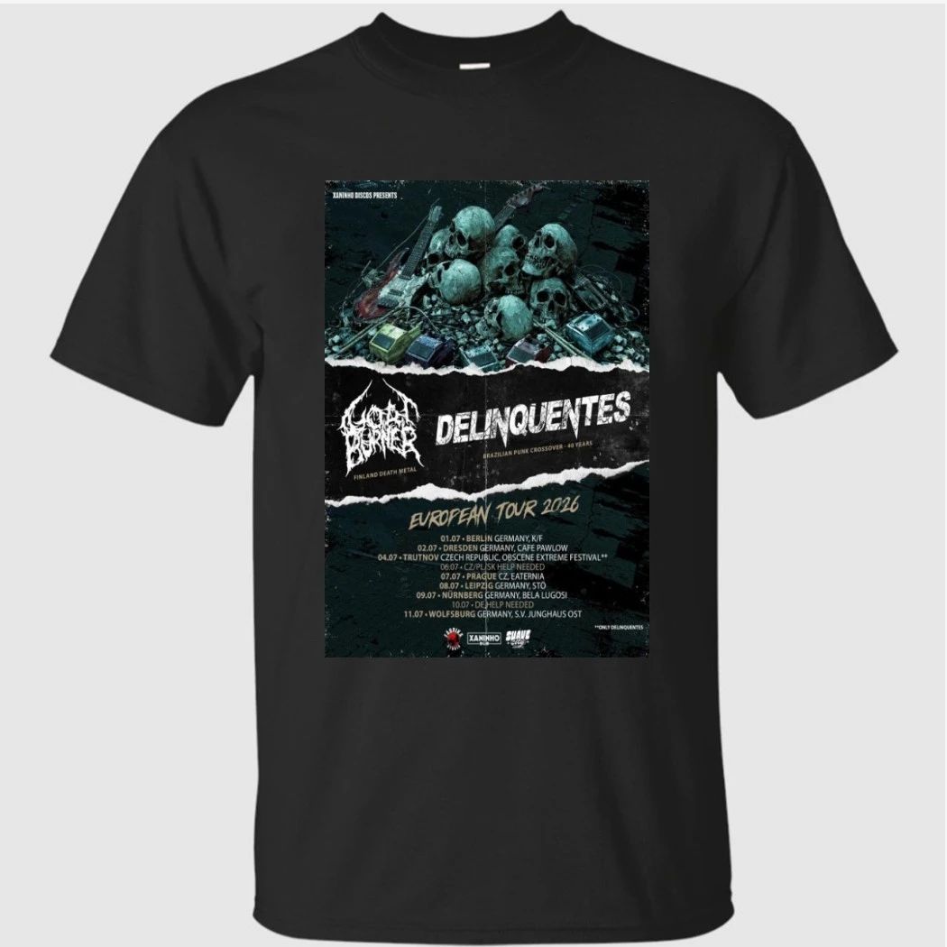 Delinquentes European Tour 2026 New Poster Shirt