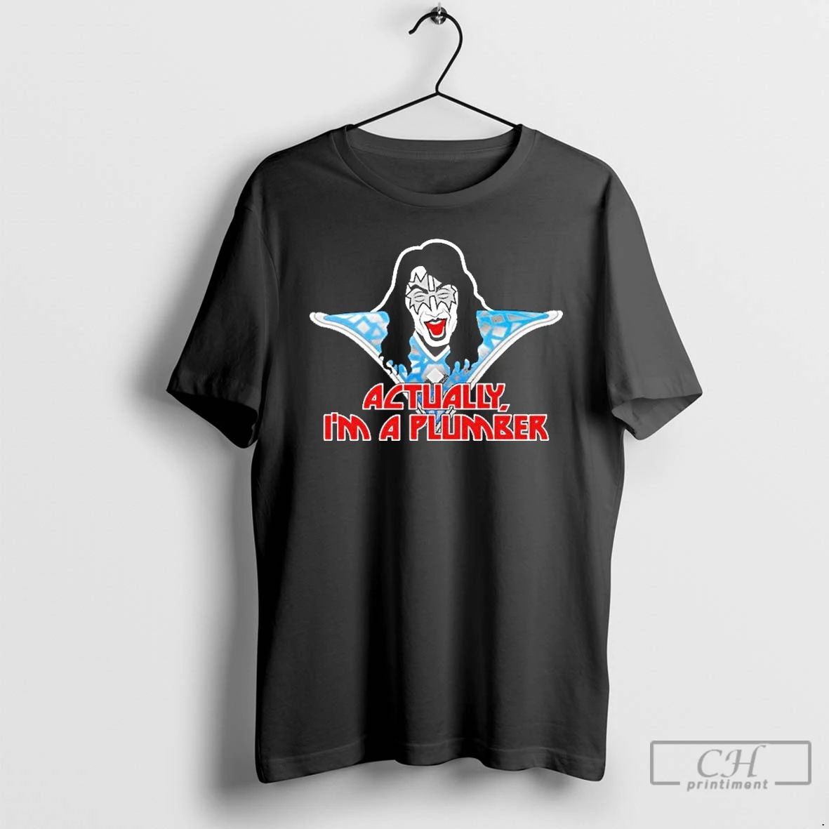 Classic Ace Frehley Space Ace Bear Actually Im A Plumber T Shirts