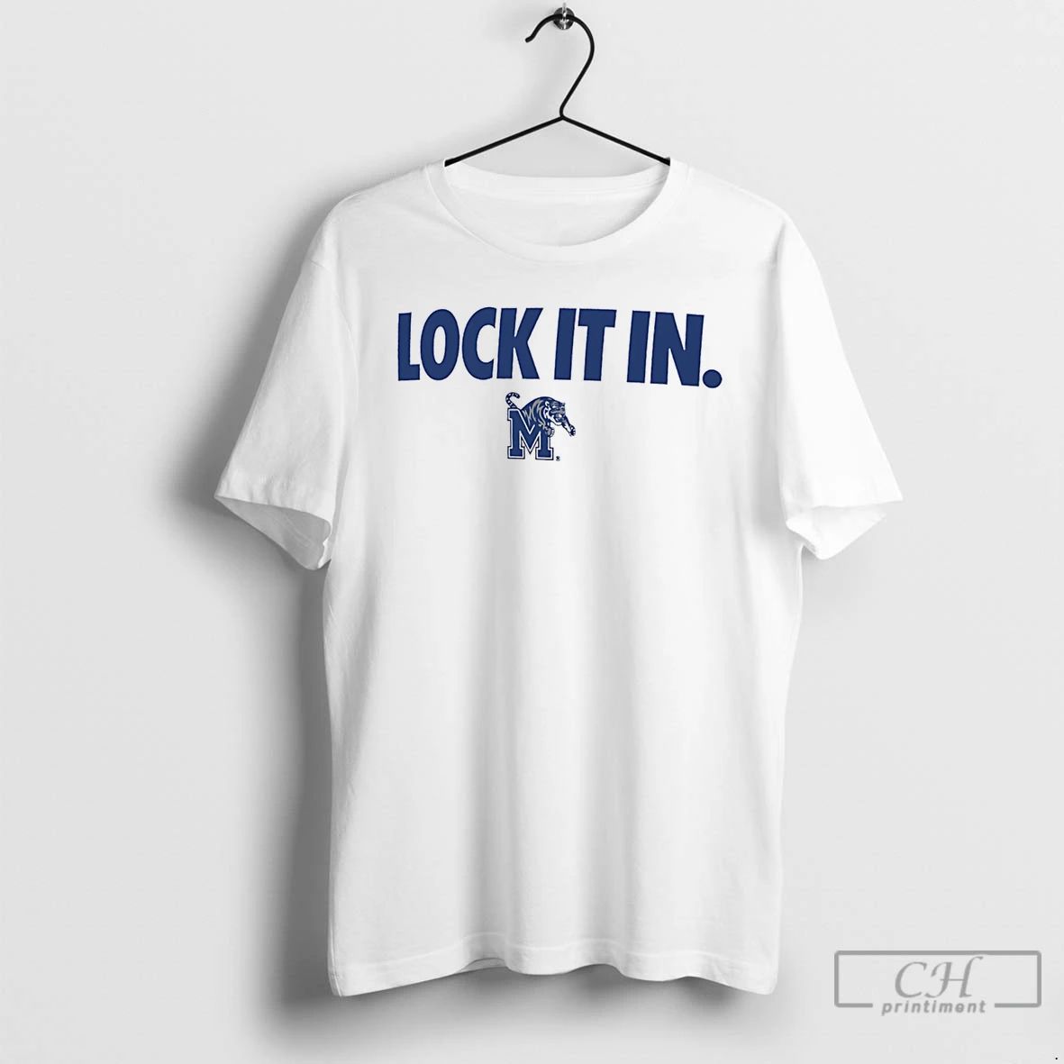 Classic Memphis Tigers Lock It In Logo