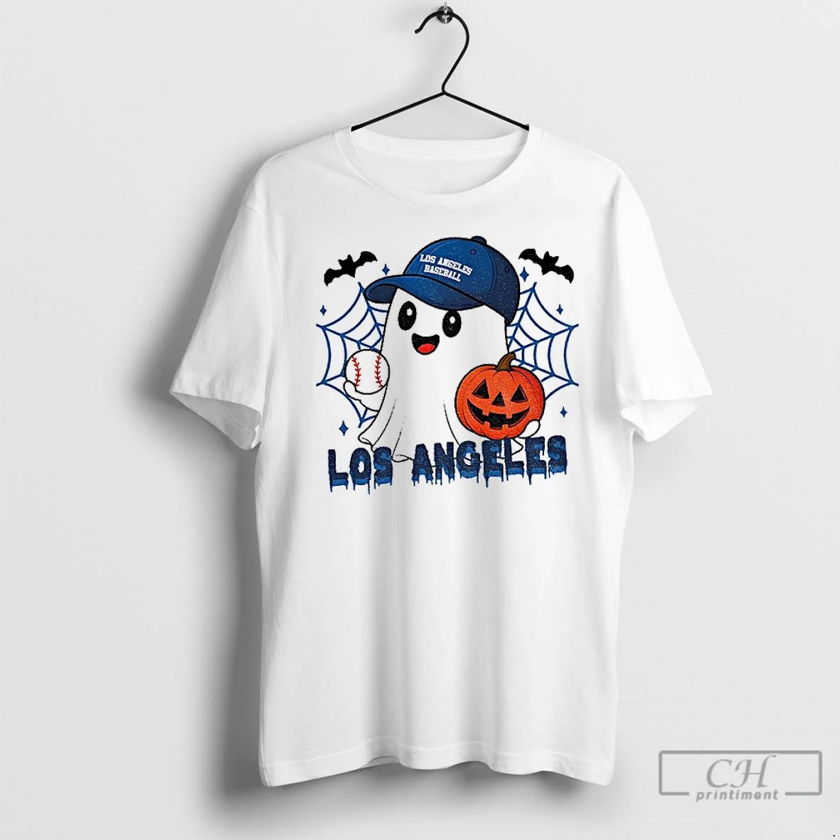 Classic Ghost Los Angeles Dodgers Pumpkin Baseball Mlb 2025