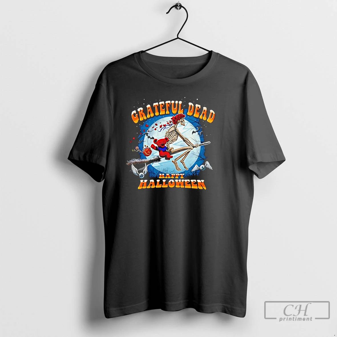 Classic Grateful Dead Wicked Bertha Happy Halloween T Shirts