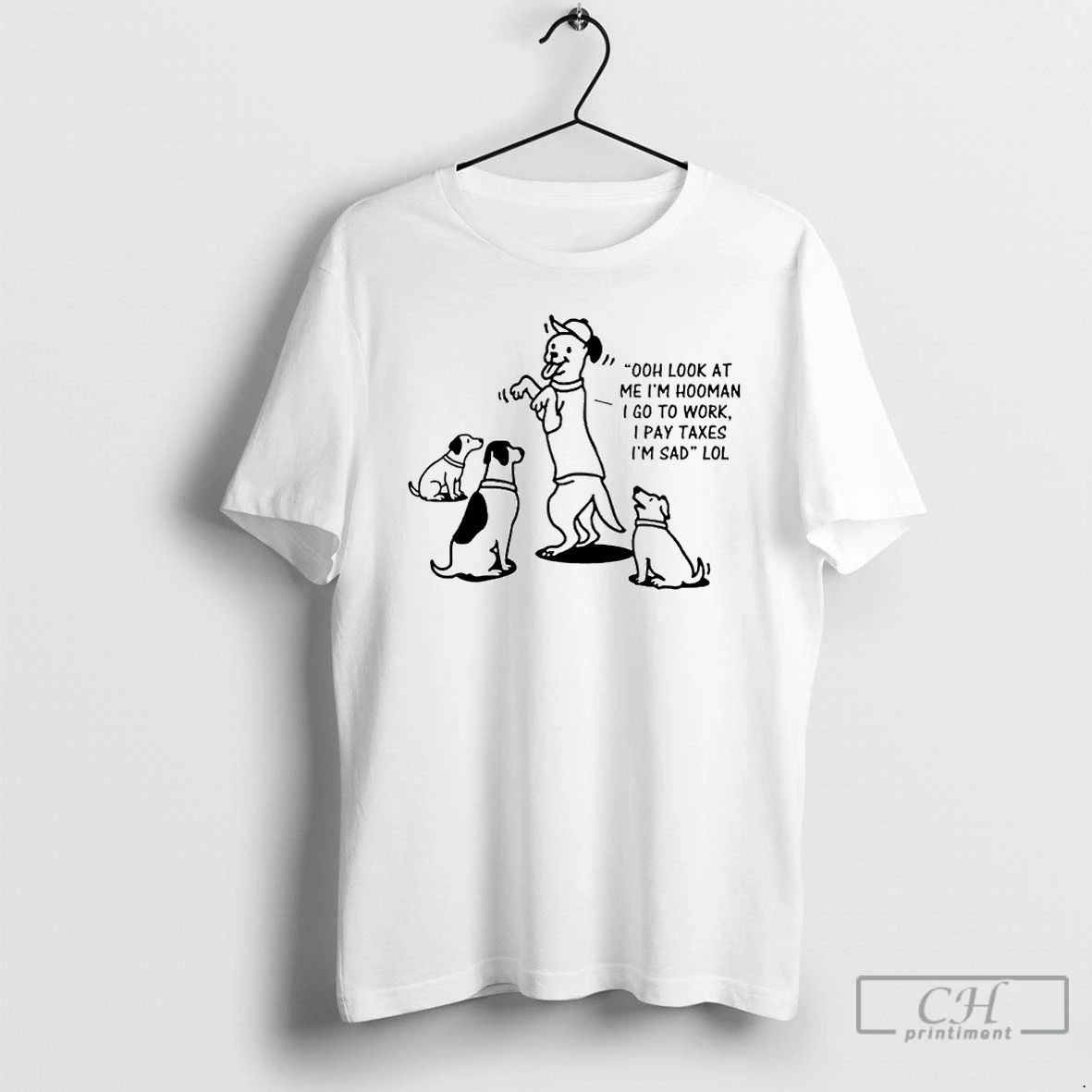 Premium Dog Mocking Us Ornaments T Shirts
