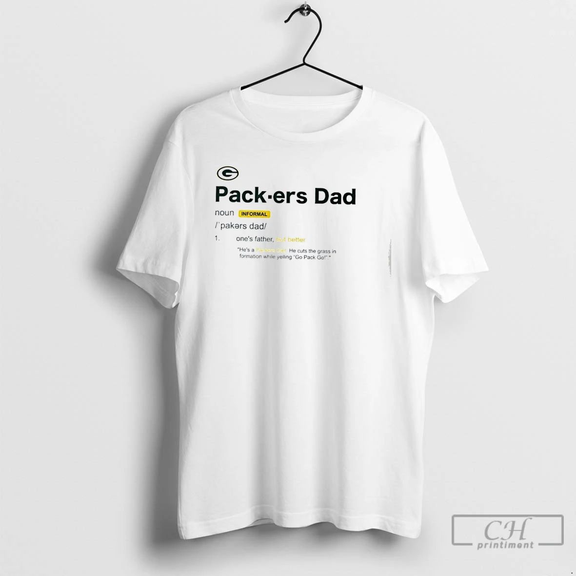 Premium Green Bay Packers Dad Definition T Shirts
