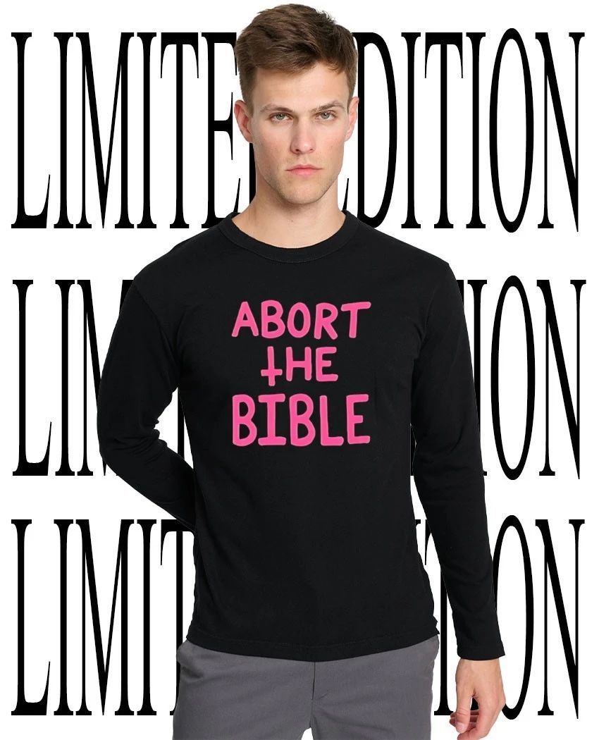 Abort the Bible inverted cross tee