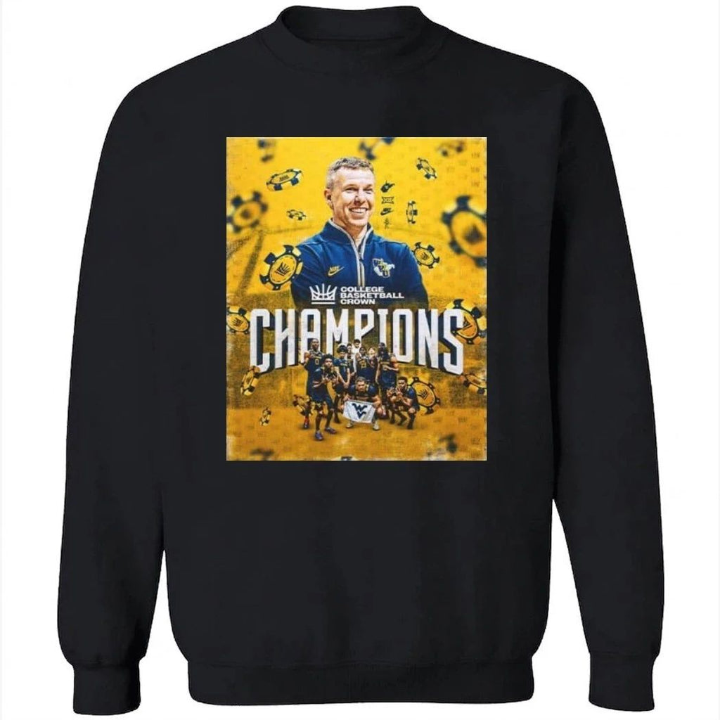 West Virginia Mountaineers 2026 Champions College Men’s Basketball Crown Shirt