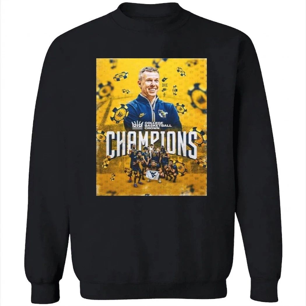 West Virginia Mountaineers 2026 Champions College Men’s Basketball Crown Shirt