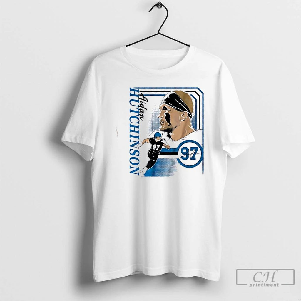 Classic Detroit Lions Aidan Hutchinson Collage Frame T Shirts