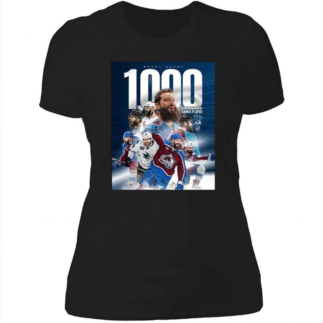 Brent Burns NHL History To Play 1000 Consecutive Regular-Season Games Shirt