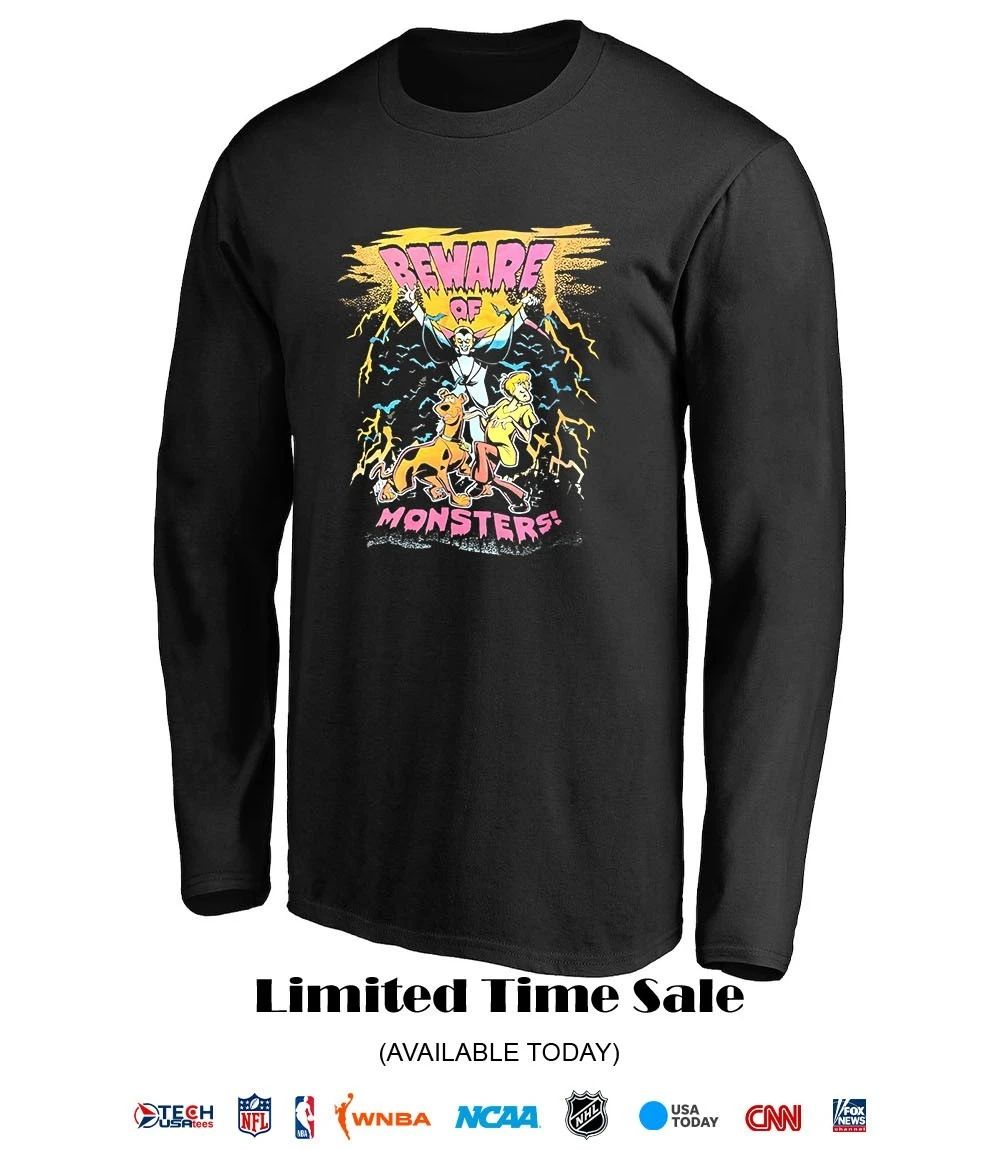 Beware of Monsters Scooby-Doo and Shaggy Halloween shirt