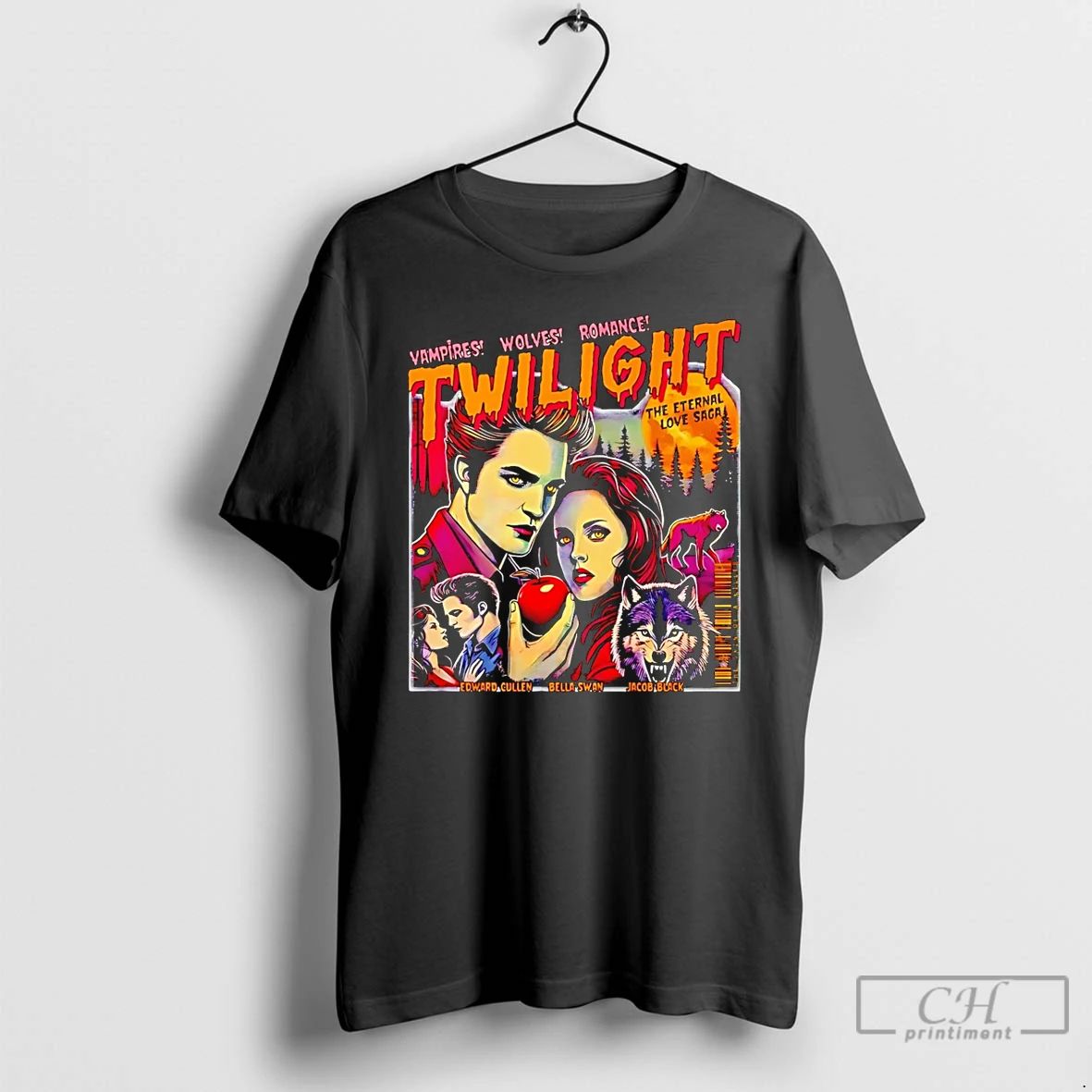 Classic Twilight Vampires Wolves Romance Halloween T Shirts