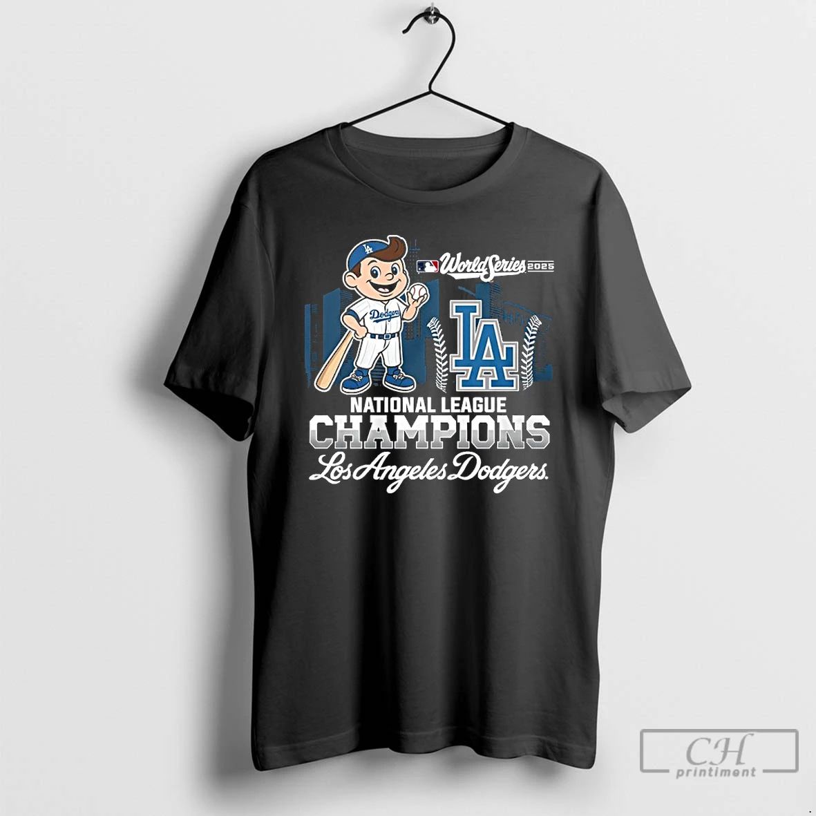 Classic World Series 2025 Los Angeles Dodgers Mascot National League Champions T Shirts