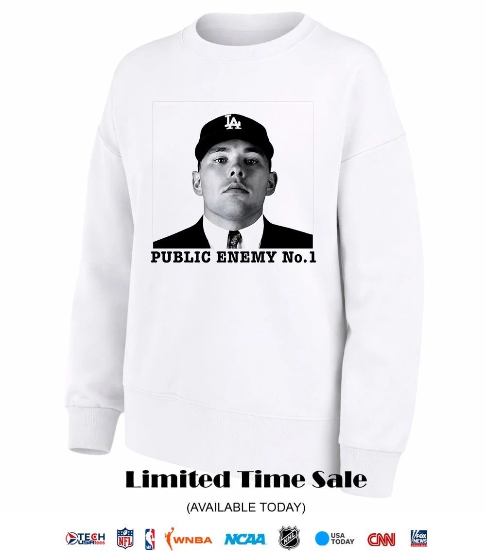 Dalton Rushing Los Angeles Dodgers Public Enemy No. 1 shirt