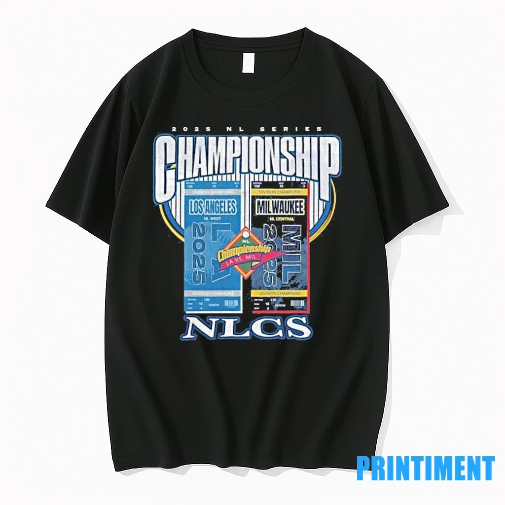 2025 Nl Series Championship Los Angeles Dodgers Vs Milwaukee Brewers Ticket Tshirts Sweater