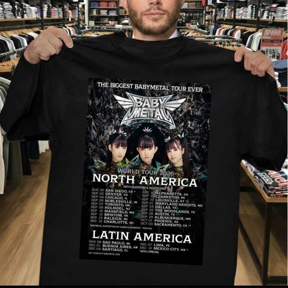 BABYMETAL World Tour 2026 Poster Shirrt