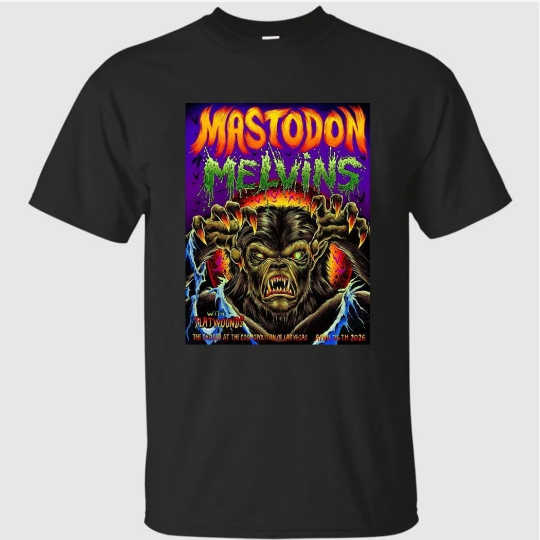 Mastodon With Melvins And Flatwounds Las Vegas 2026 Event Poster At The Chelsea At The Cosmopolitan Of Las Vegas On April 24 2026 Shirt