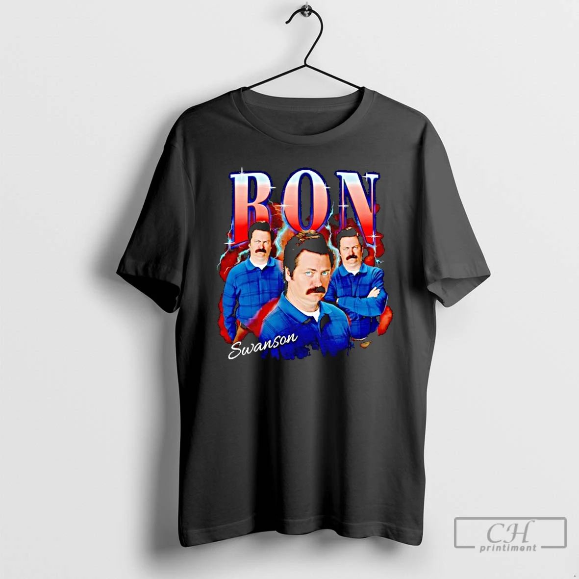 Classic Ron Swanson Parks And Recreation Ron Heartthrob T Shirts