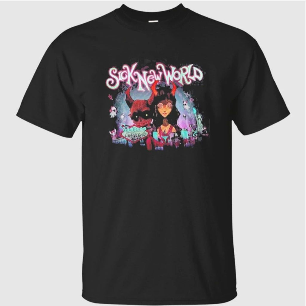 Sick New World Las Vegas 2026 Festival Merch Tee At Las Vegas Festival Grounds On April 25 2026 Red Devil Shirt
