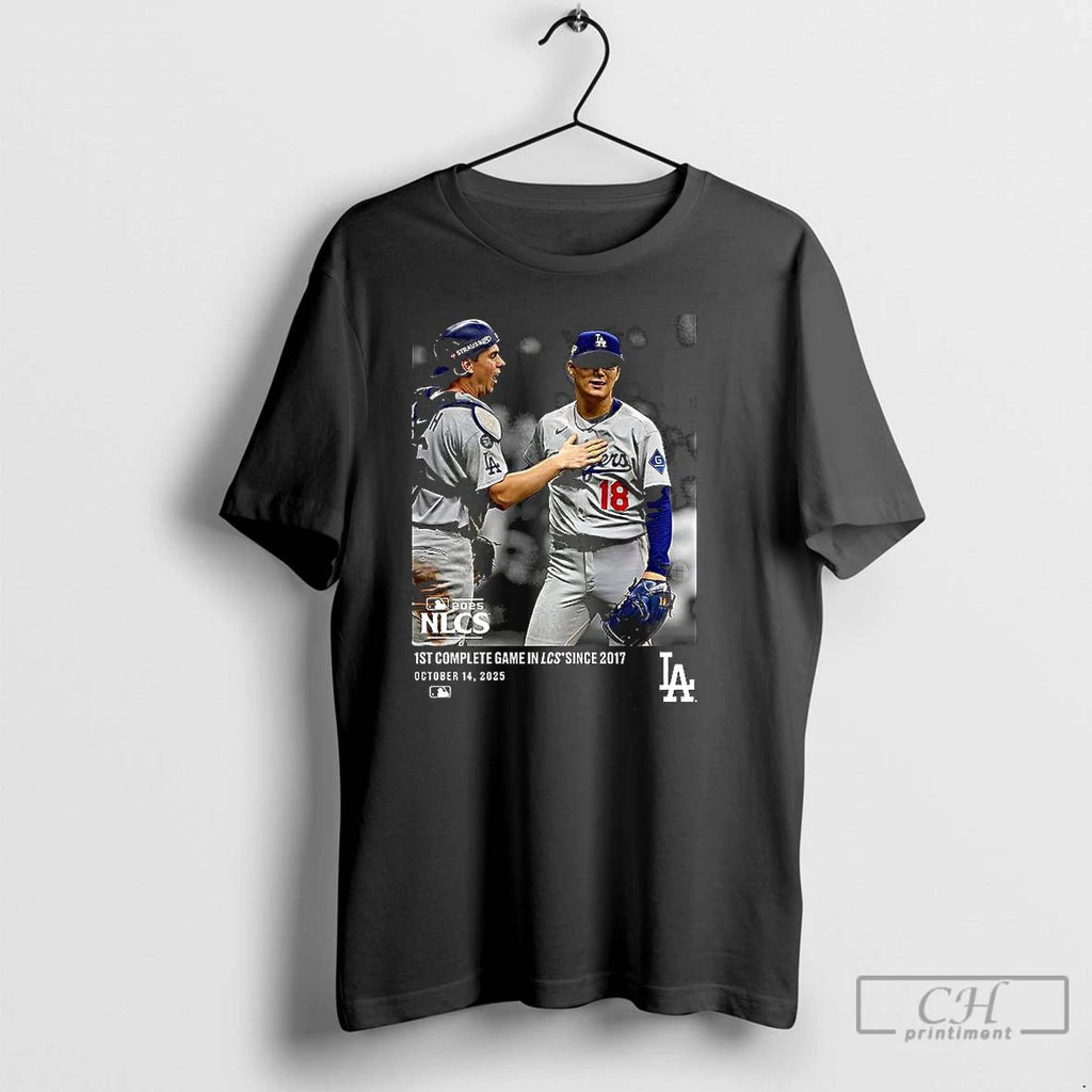 Classic Yoshinobu Yamamoto Los Angeles Dodgers Nlcs 1st Complete Game T Shirts