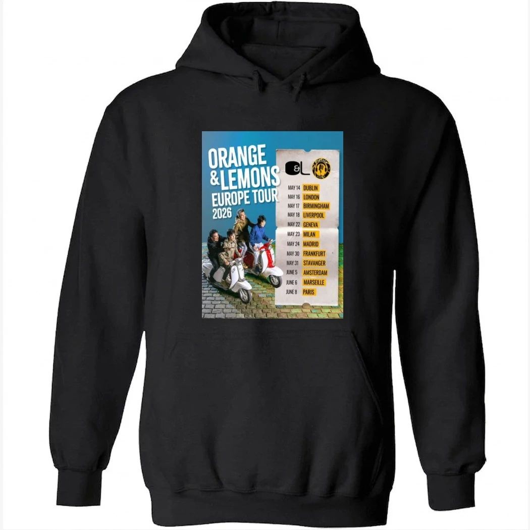 Orange & Lemons Europe 2026 Tour Poster Shirt