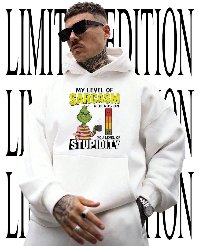 Grinch my level of sarcasm depends on you level of stupidity shirt