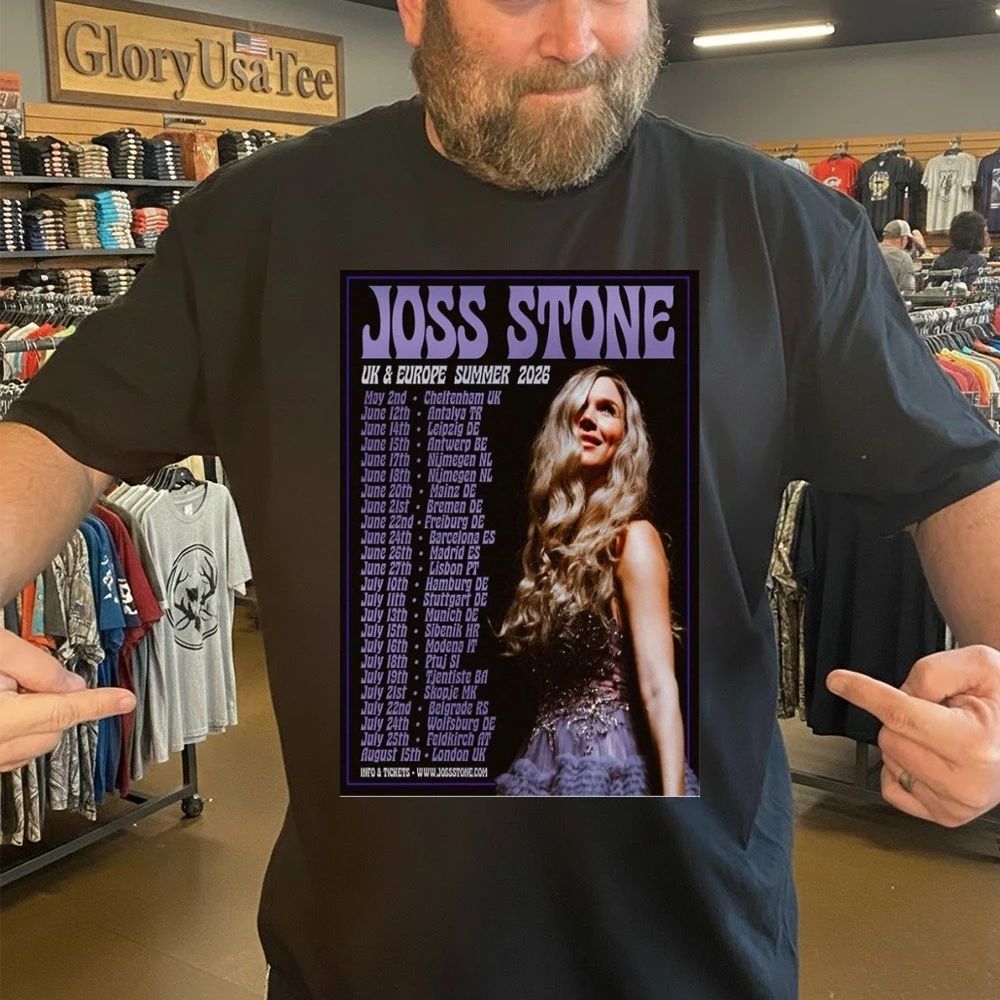 JossStone UK EUROPE Summer Tour 2026 Poster Shirt