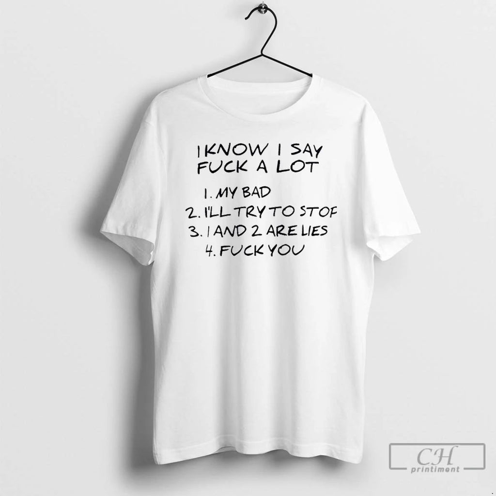 Classic Jude Bellingham I Know I Say Fuck A Lot T Shirts