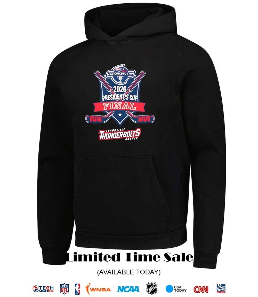 2026 President’s Cup Final Evansville Thunderbolts Hockey shirt