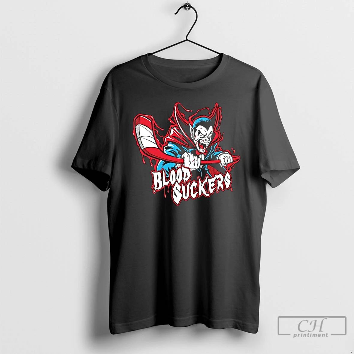 Classic Vampire Blood Suckers Hockey T Shirts