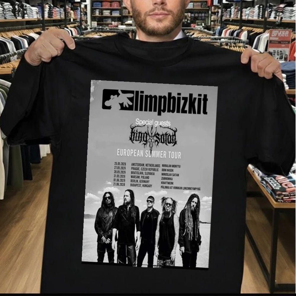 Limp Bizkit European Summer Tour 2026 Poster Shirt