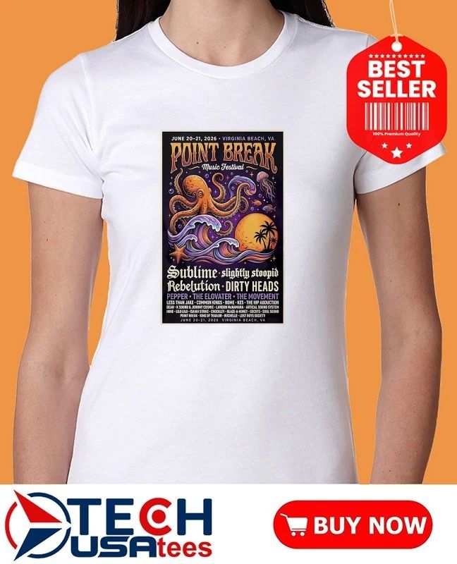 Point Break Music Festival 2026 Virginia Beach VA shirt
