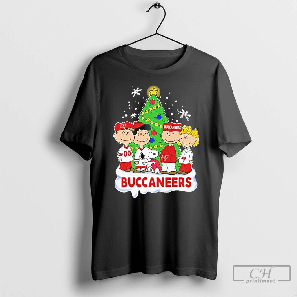 Classic Tampa Bay Buccaneers X The Peanuts Merry Christmas T Shirts