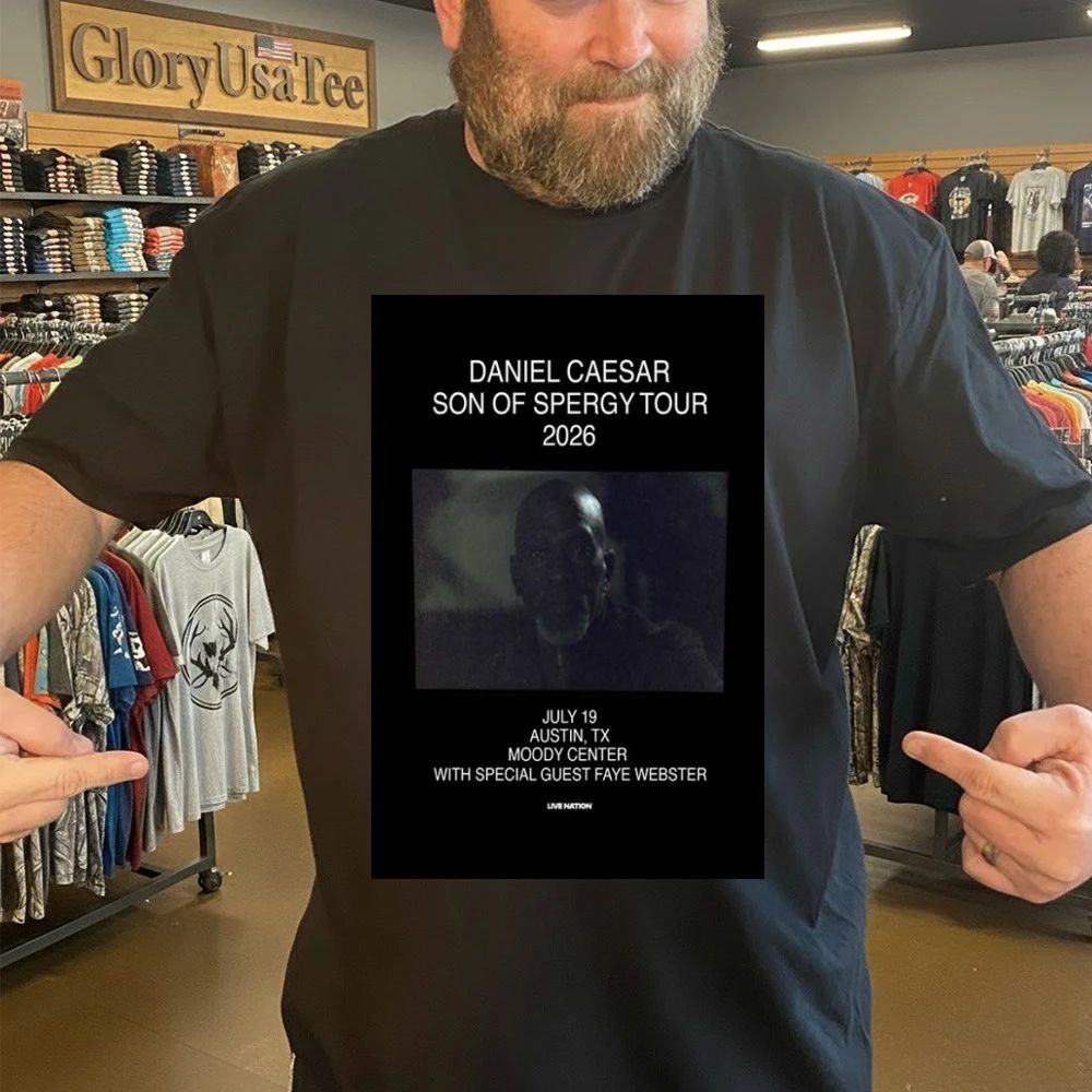 Daniel Caesar Son of Spergy Tour Moody Center July 19 2026 Poster Shirt