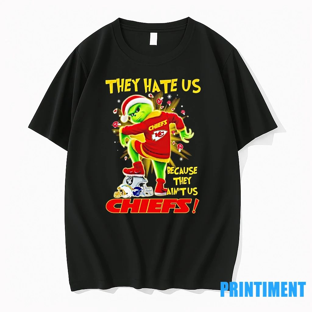 Grinch They Hate Us Because They Aint Us Chiefs Christmas Tshirts Sweater