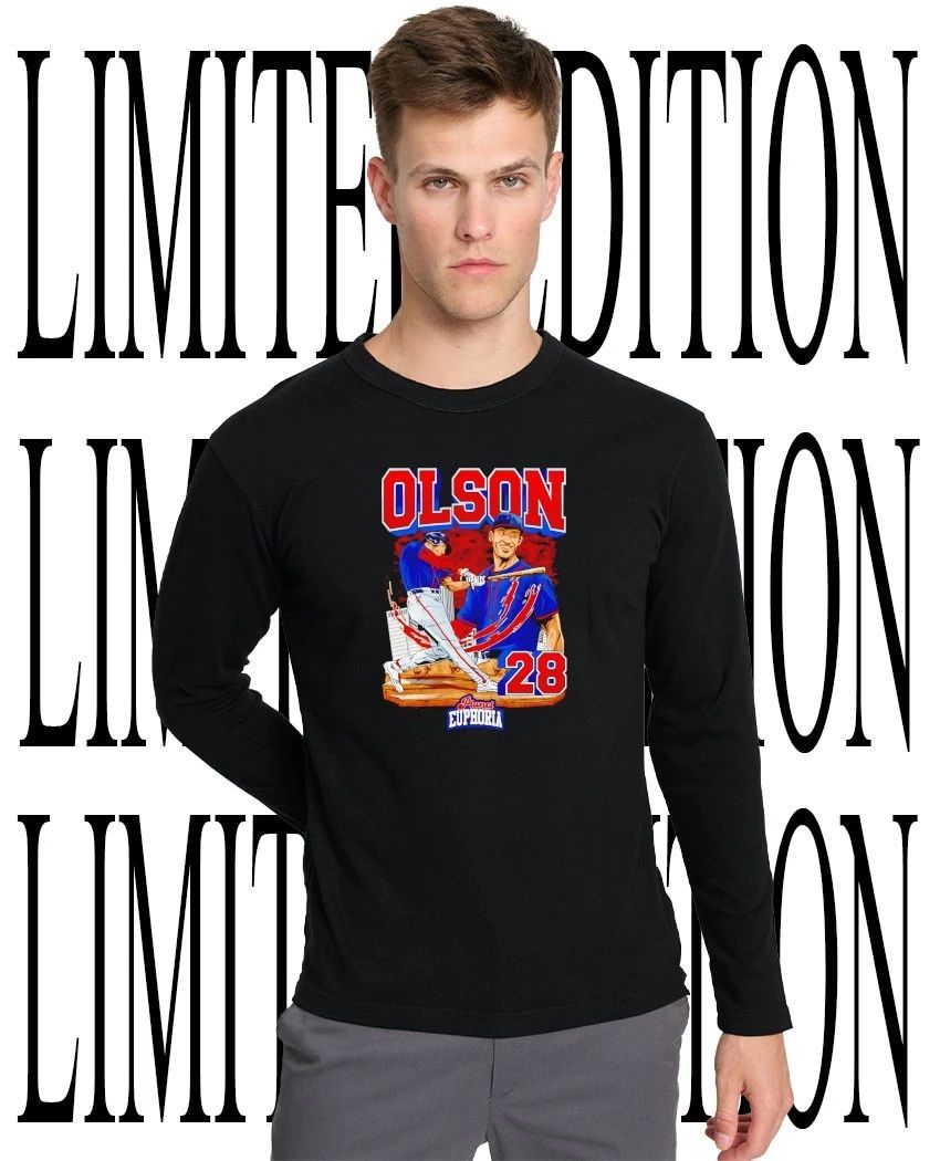MLB Matt Olson 28 Atlanta Braves Baseball caricature tee