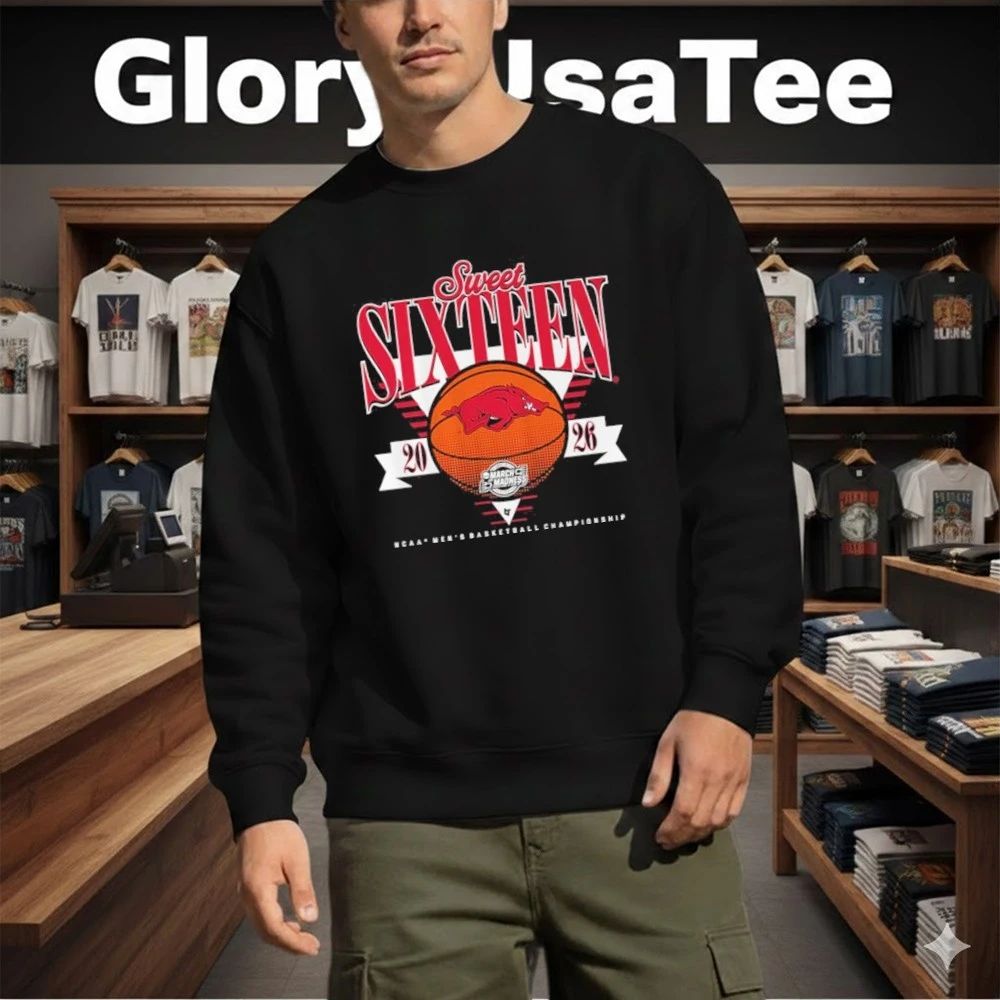 Arkansas Razorbacks MBB 2026 Sweet Sixteen Shirt