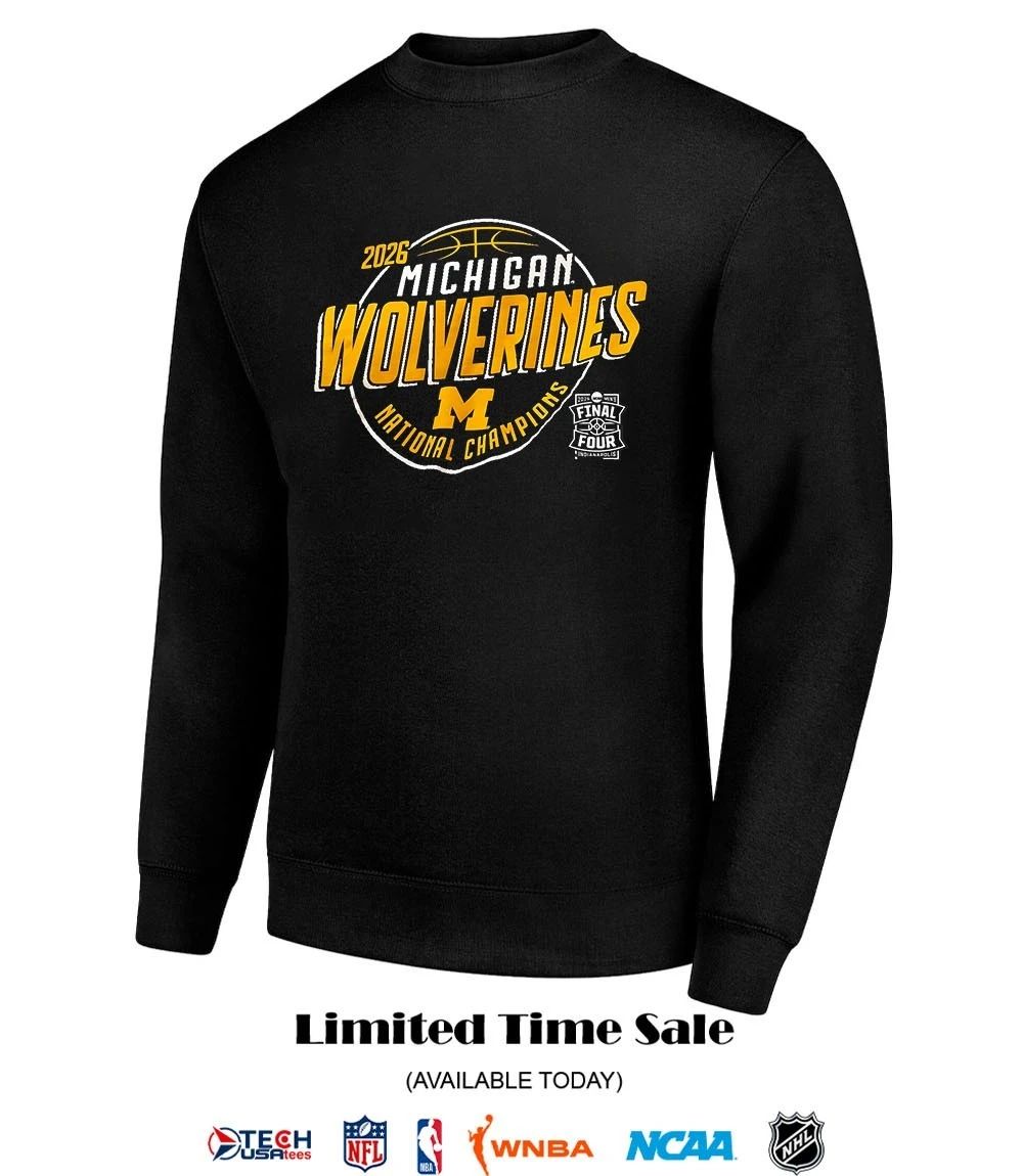 Michigan Wolverines 2026 National Champions Basketball Final Four shirt