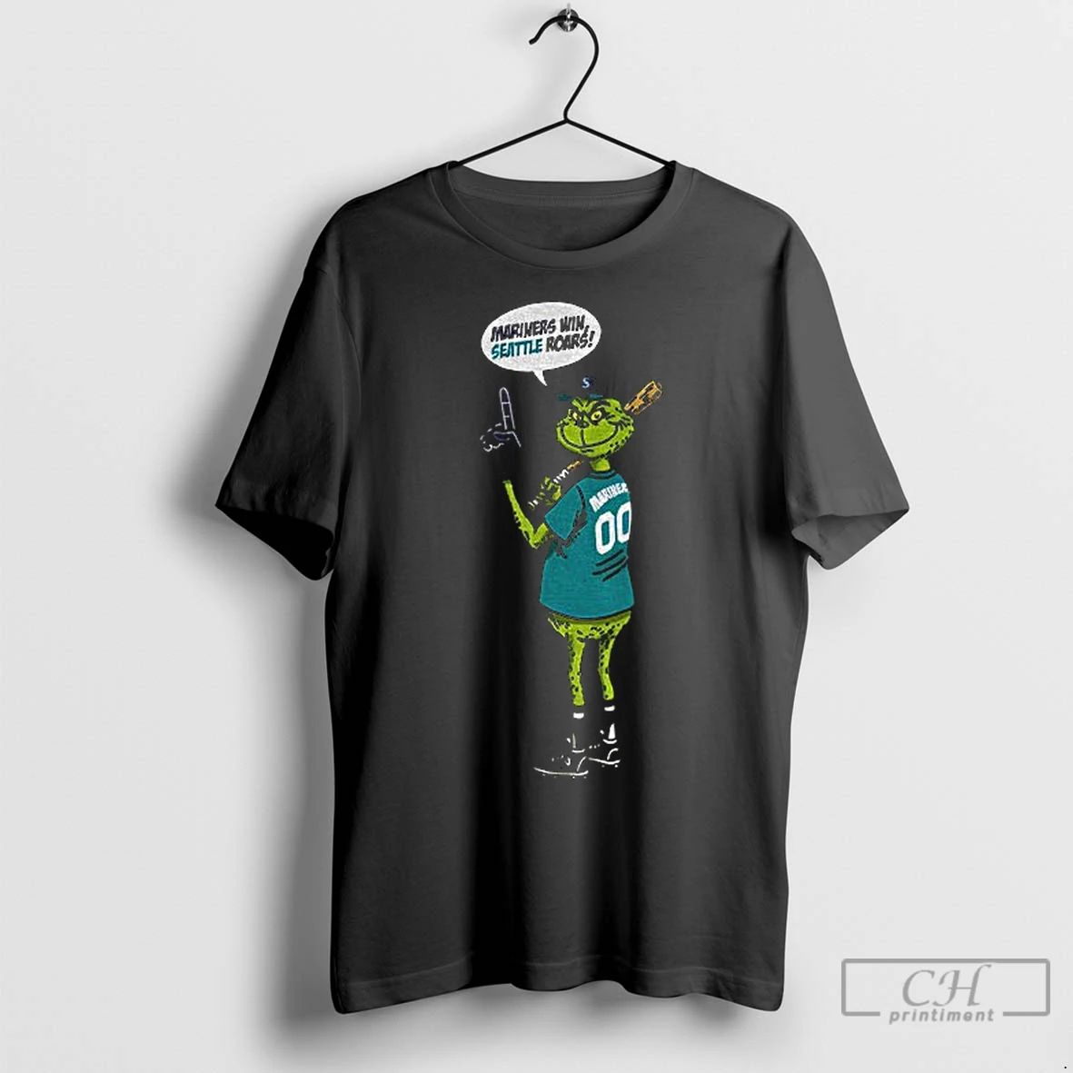 Classic Grinch Mariners Win Seattle Roars Fan Of Seattle Mariners Mlb Baseball