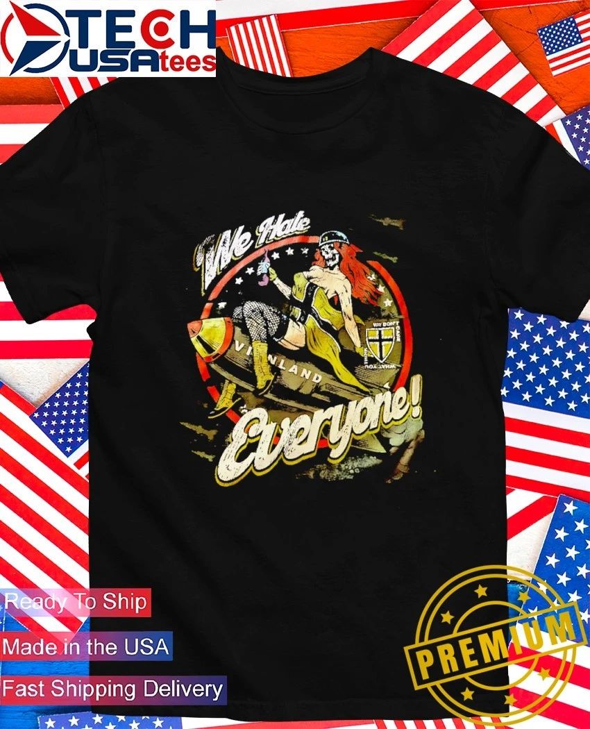 We hate Everyone skeleton shirt