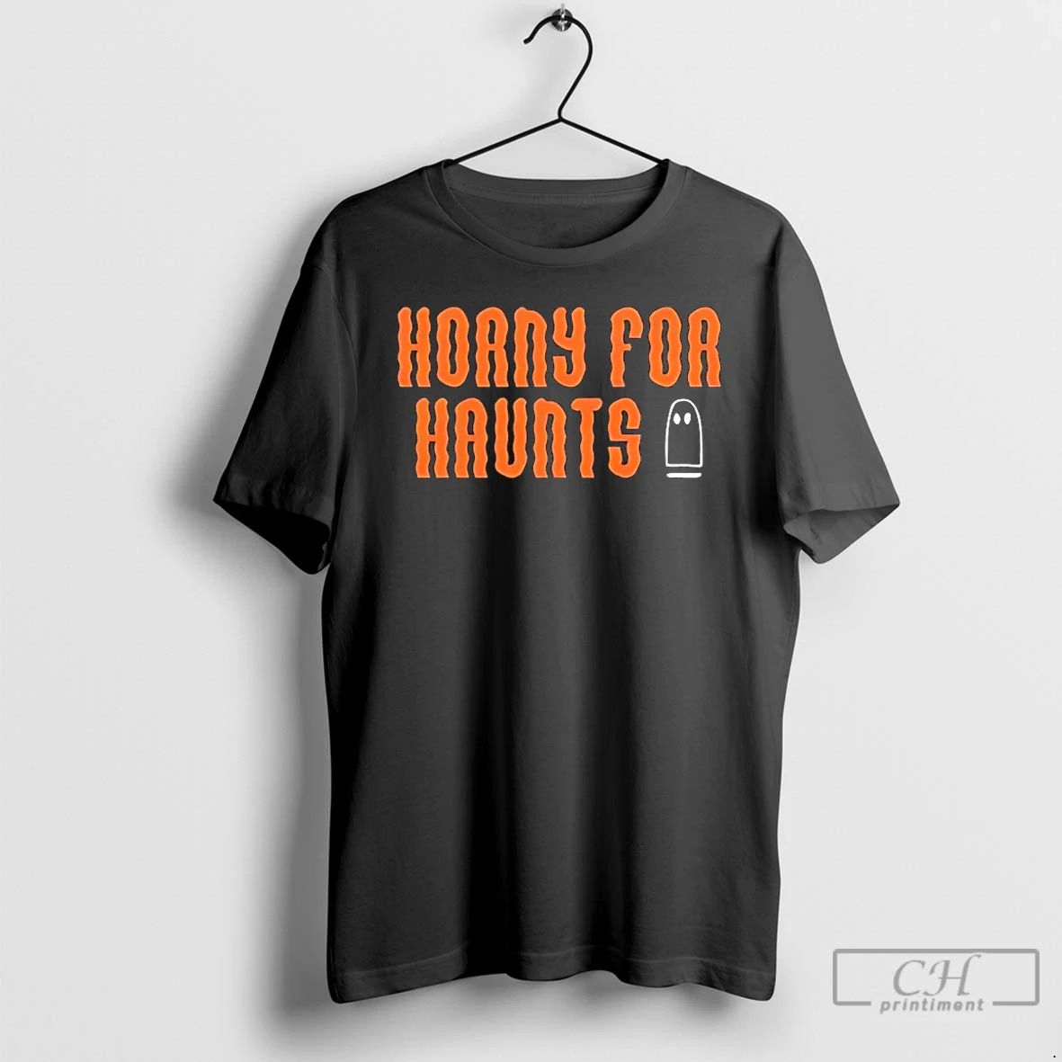 Classic Horny For Haunts Ghost Halloween T Shirts