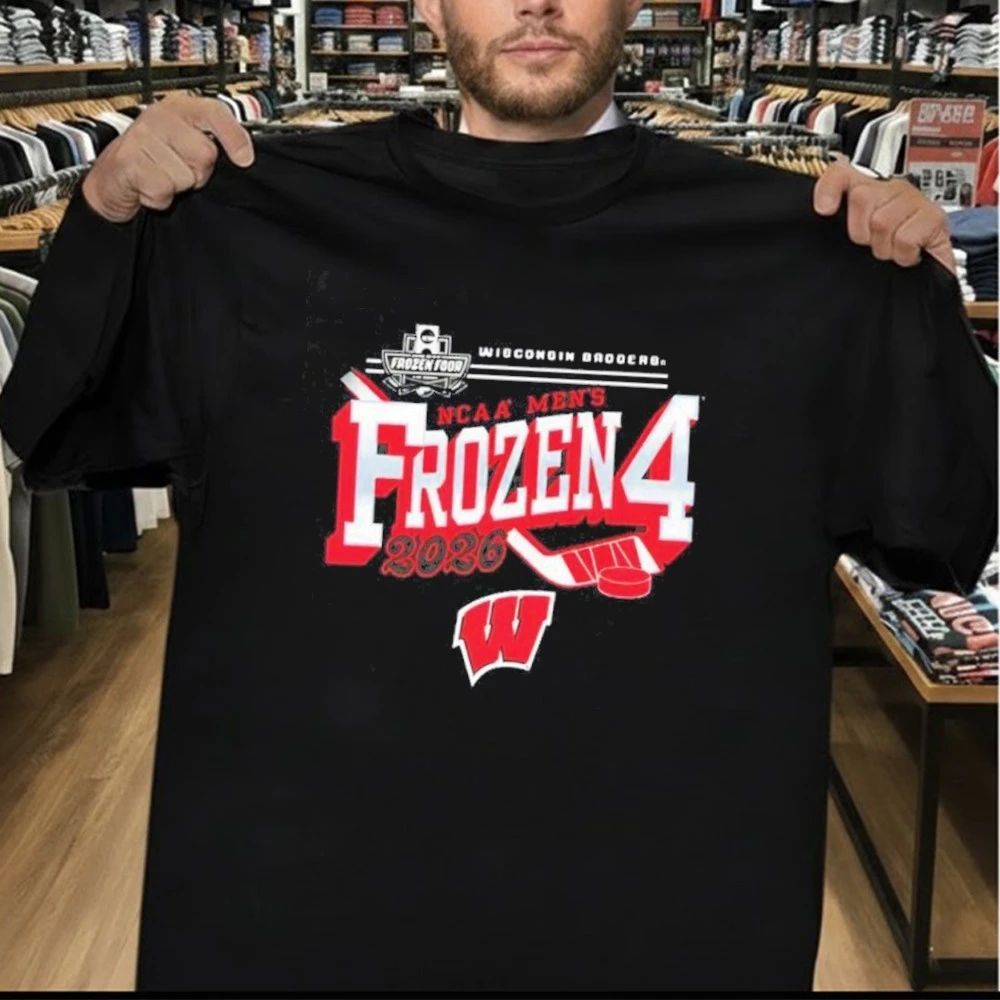 Wisconsin Badgers 2026 Men’s Ice Hockey Frozen Four Shirt