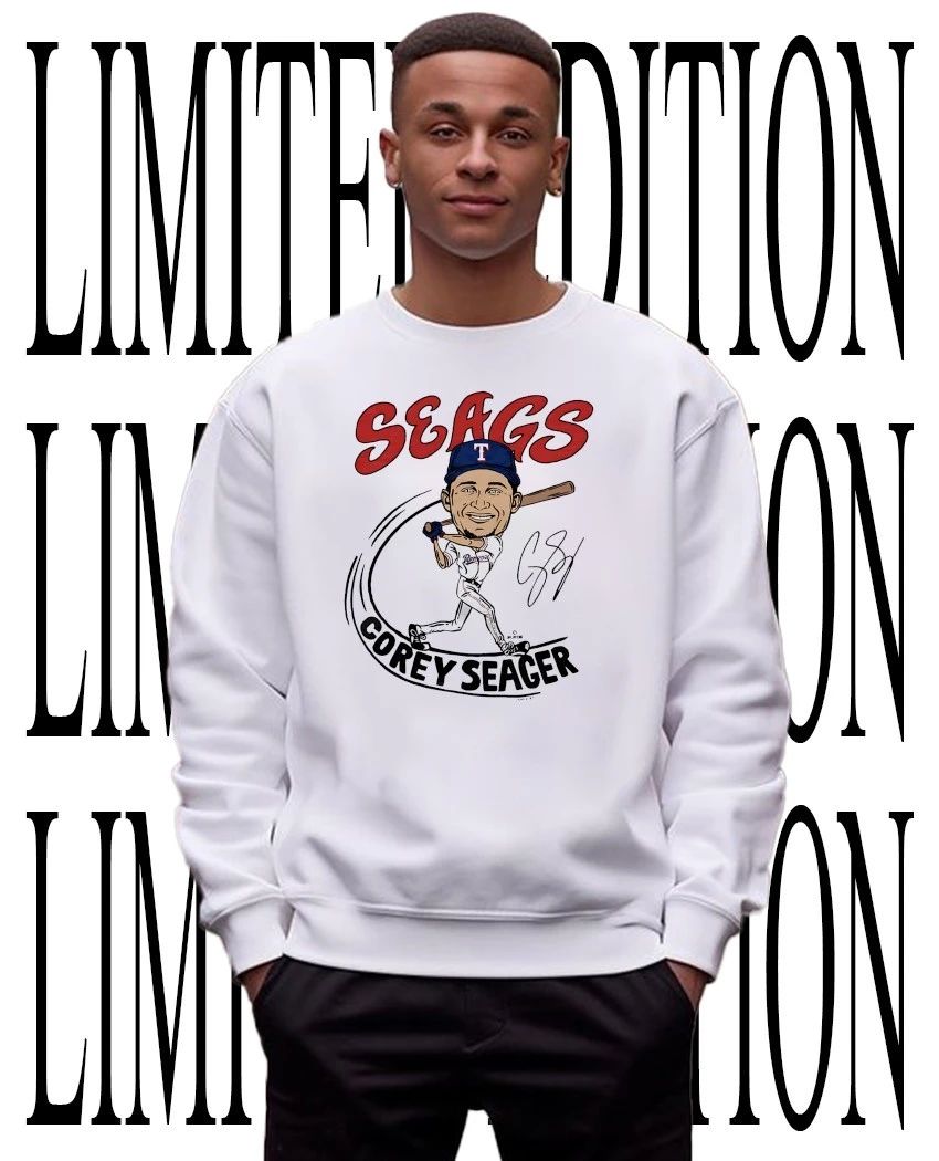 Corey Seager Seags Texas Rangers Baseball Caricature Signature shirt