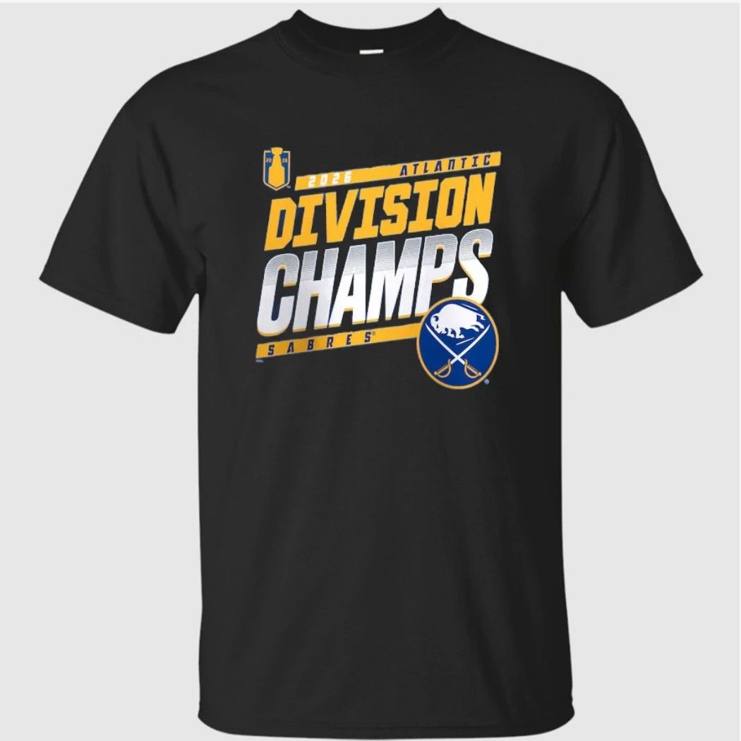 Buffalo Sabres Royal 2026 Atlantic Division Champions T-Shirt