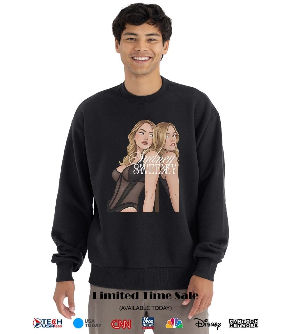 Sydney Sweeney mirror graphic shirt