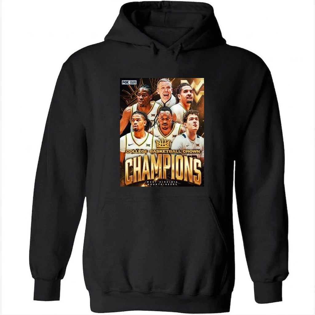 Congrats West Virginia Mountaineers Champions College Basketball Crown 2026 Poster Shirt