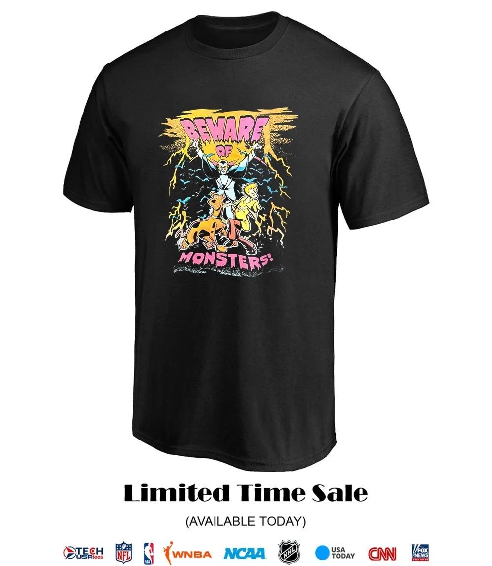 Beware of Monsters Scooby-Doo and Shaggy Halloween shirt