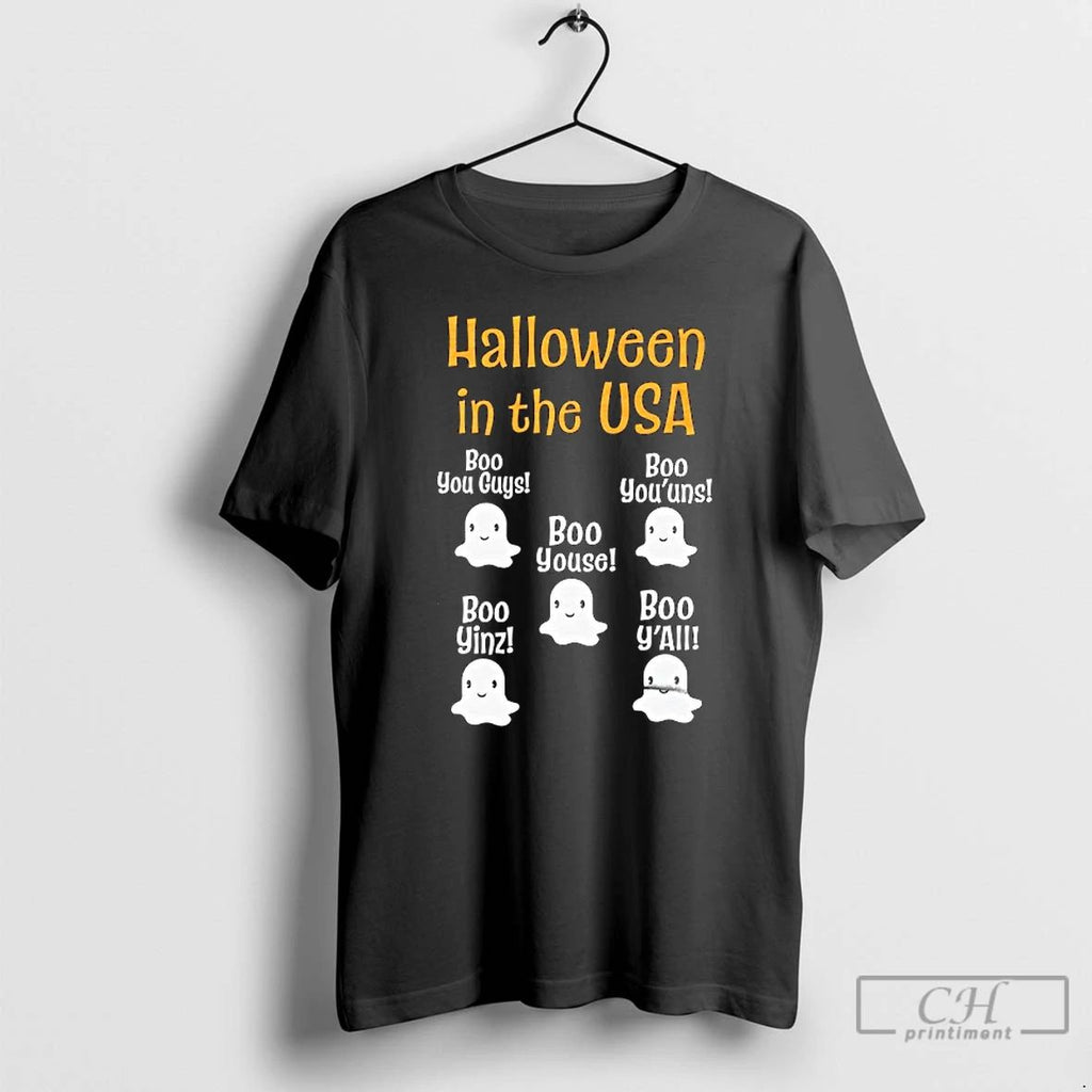 Classic Halloween In The Usa Boo You Guys Boo Youuns T Shirts